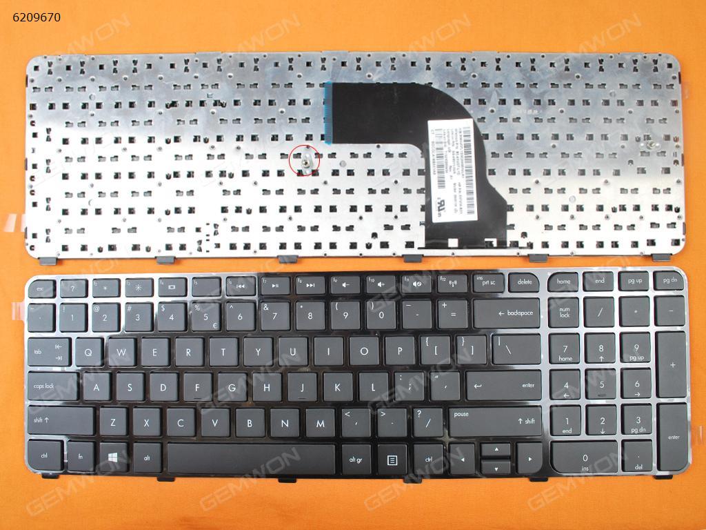 Picture of New Replacement Laptop Keyboard For HP DV7-7000 GLOSSY FRAME BLACK(Win8) US Layout