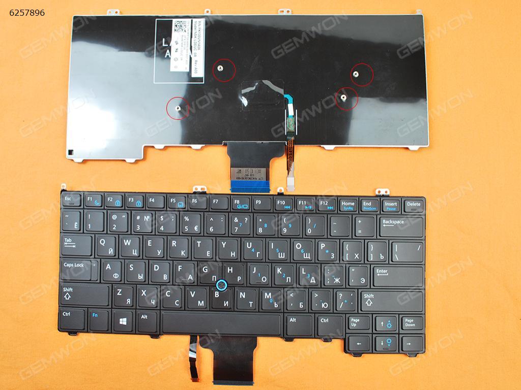 Picture of New Replacement Laptop Keyboard For DELL Latitude E7440 E7420 E7240BLACK (with point For Win8) RU Layout