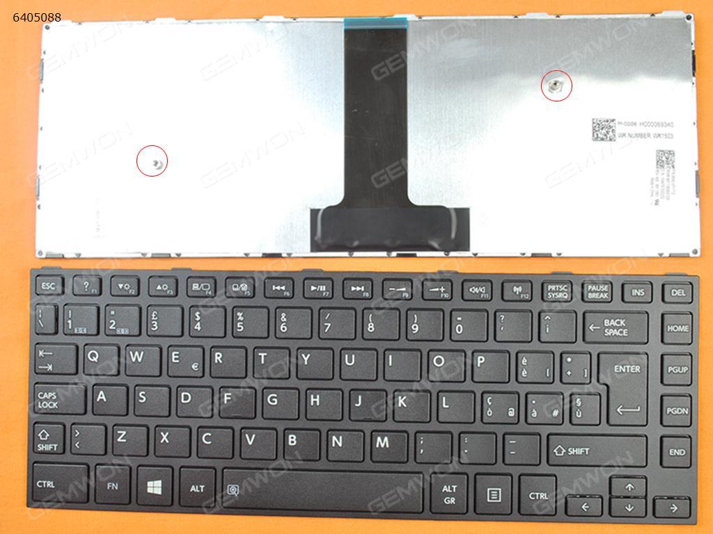 Picture of New Replacement Laptop Keyboard For TOSHIBA C40-B BLACK FRAME BLACK(For Win8) IT Layout