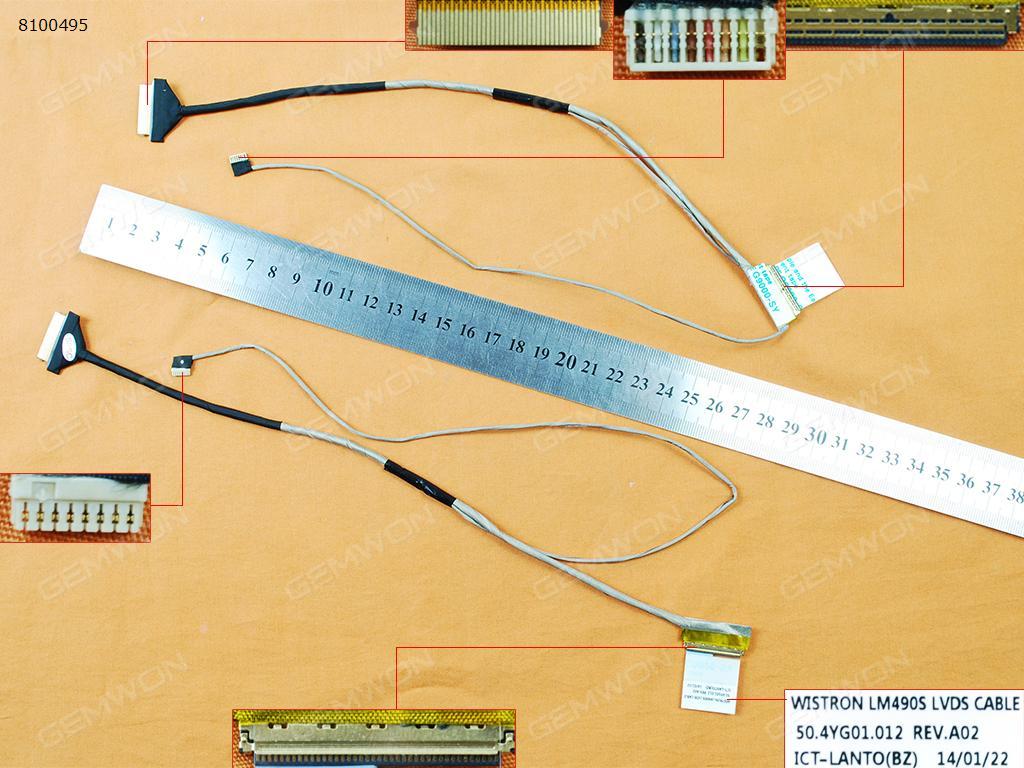 Picture of New LCD Display Screen Cable Replacement  For Lenovo M490S M495S LM490S