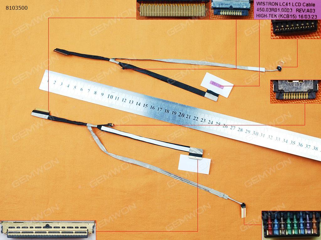 Picture of New LCD Display Screen Cable Replacement  For Lenovo IdeaPad Flex 3 Yoga 500 500S Home 500-22，ORG
