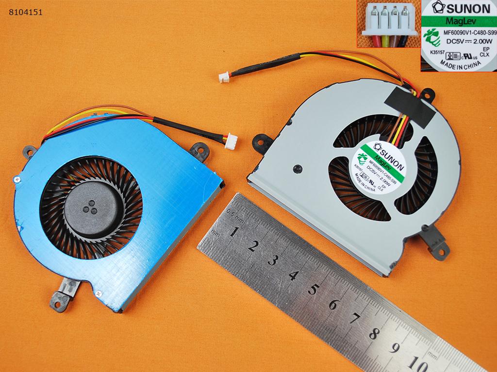 Picture of New Replacement CPU Cooling Fan For Lenovo Y41 Y51 14/15-ISK 14-ISE 14-IFI EG75080S1-C010-S9A Layout