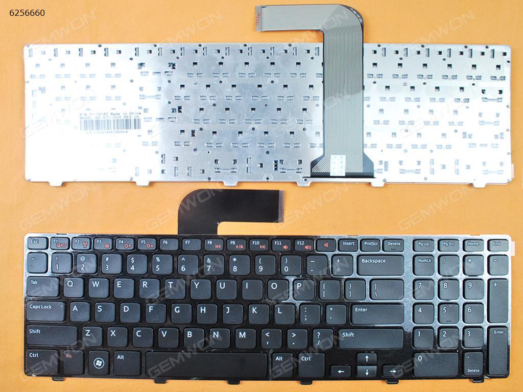 Picture of New Replacement Laptop Keyboard For DELL NEW Inspiron 17R N7110 GLOSSY FRAME BLACK US Layout