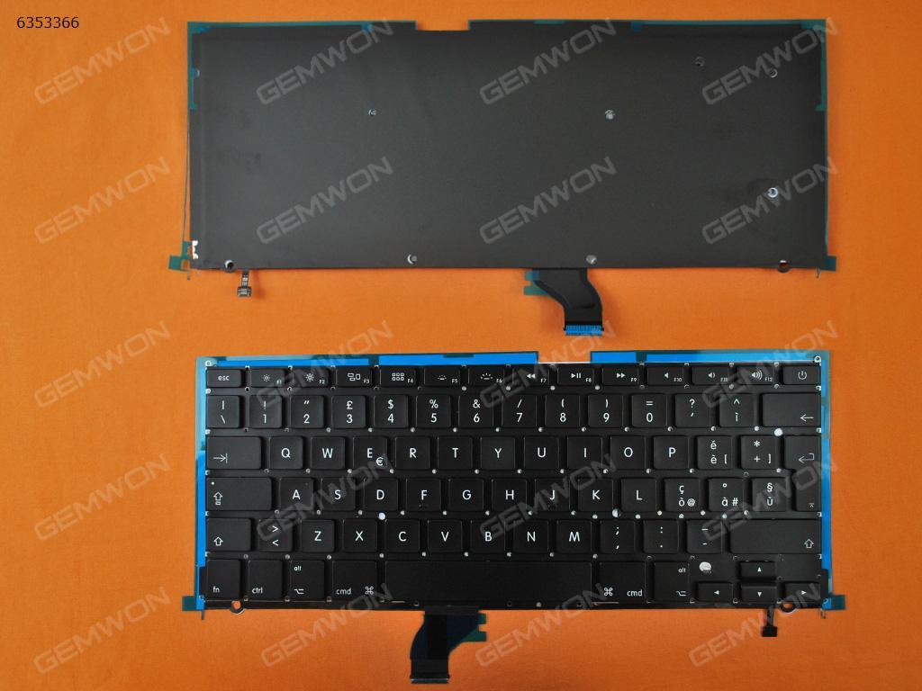 Picture of New Replacement Laptop Keyboard For APPLE MacBook Pro A1502 BLACK(With Backlit Board) IT Layout