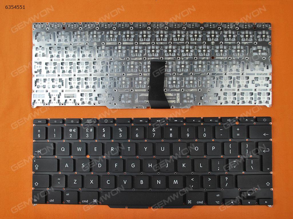 Picture of New Replacement Laptop Keyboard For Apple Macbook Air A1370 11.6" BLACK(For 2010) Uk Layout