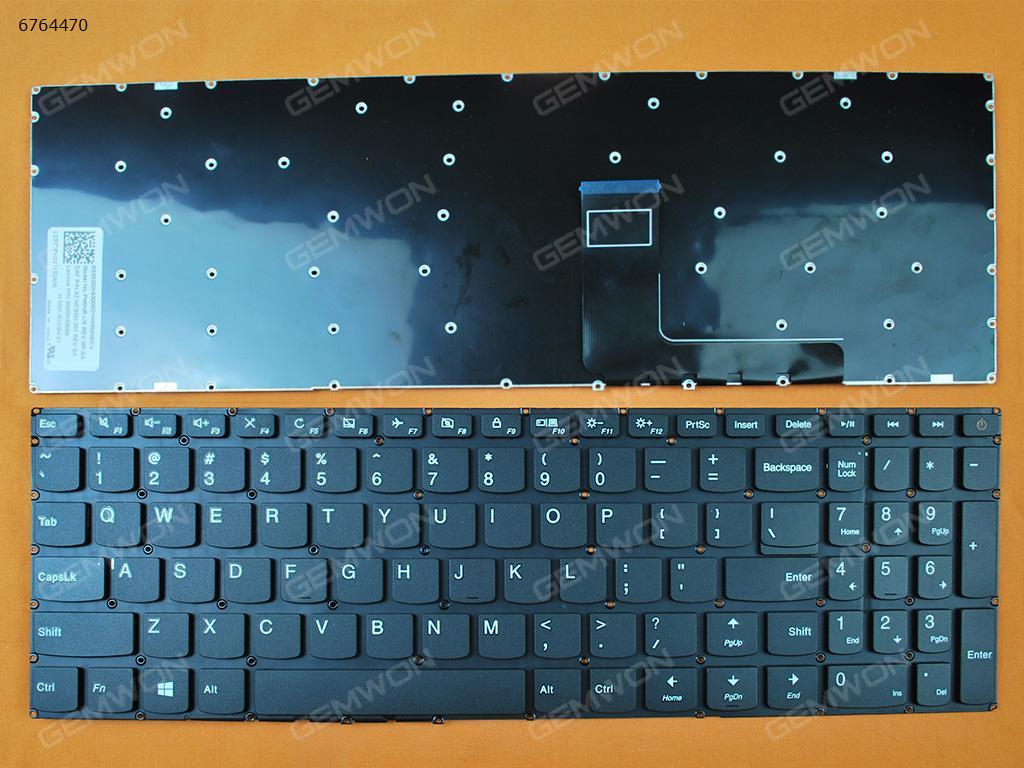 Picture of New Replacement Laptop Keyboard For LENOVO Ideapad 110-15ACL 110-15AST 110-15IBR BLACK  win8(Without FRAME) US Layout