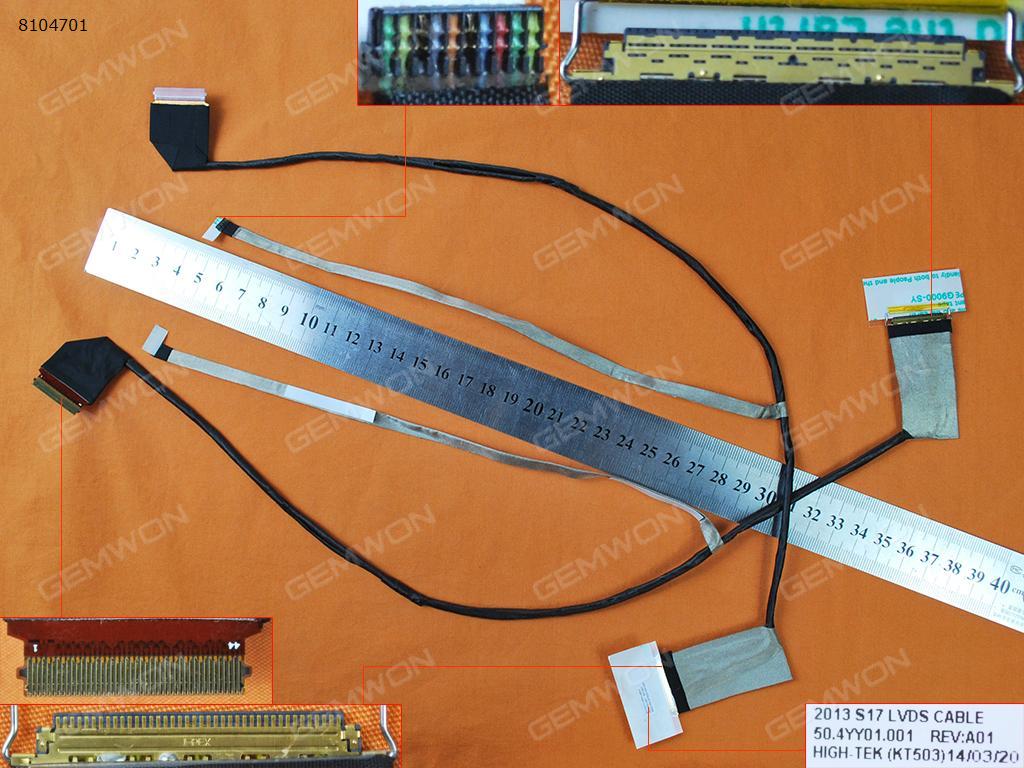 Picture of New LCD Display Screen Cable Replacement  For HP 470 G1 470 G0 S17 723646-001，ORG