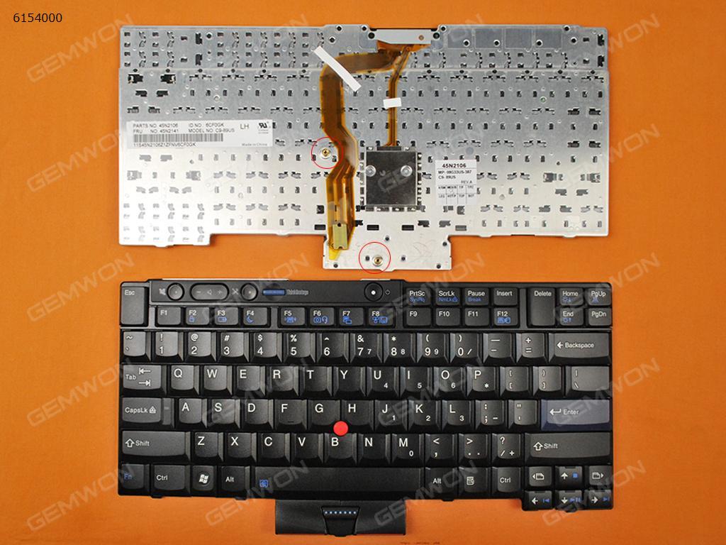 Picture of New Replacement Laptop Keyboard For ThinkPad T400S T410 T410I T410S T420 X220 BLACK US Layout