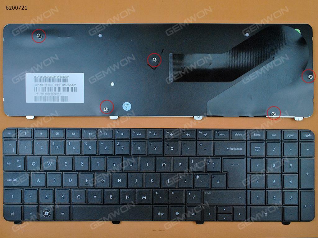 Picture of New Replacement Laptop Keyboard For HP G72 CQ72 BLACK Uk Layout