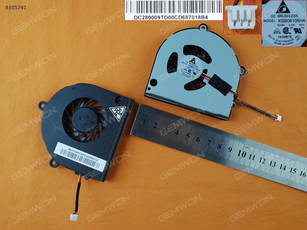 Picture of New Replacement CPU Cooling Fan For Toshiba Satellite L675D A660 A665 L675 C660 (Intel)/Gateway NV53,ACER TravelMate 5740(AMD)/acer aspire 5552 5741(Discrete Video card,Original)Version 1 MF6012V1-B100-G99     KSB06105HA-K014(DC05V 0.40A) MF60090V1-B010-G99 (DC5V 2.0W) G75R05MS1AD-52 AB7905MX-EB3 Layout