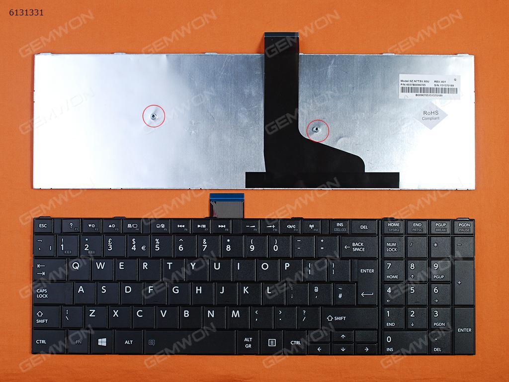 Picture of New Replacement Laptop Keyboard For TOSHIBA Satellite C70 BLACK(For Win8) Uk Layout