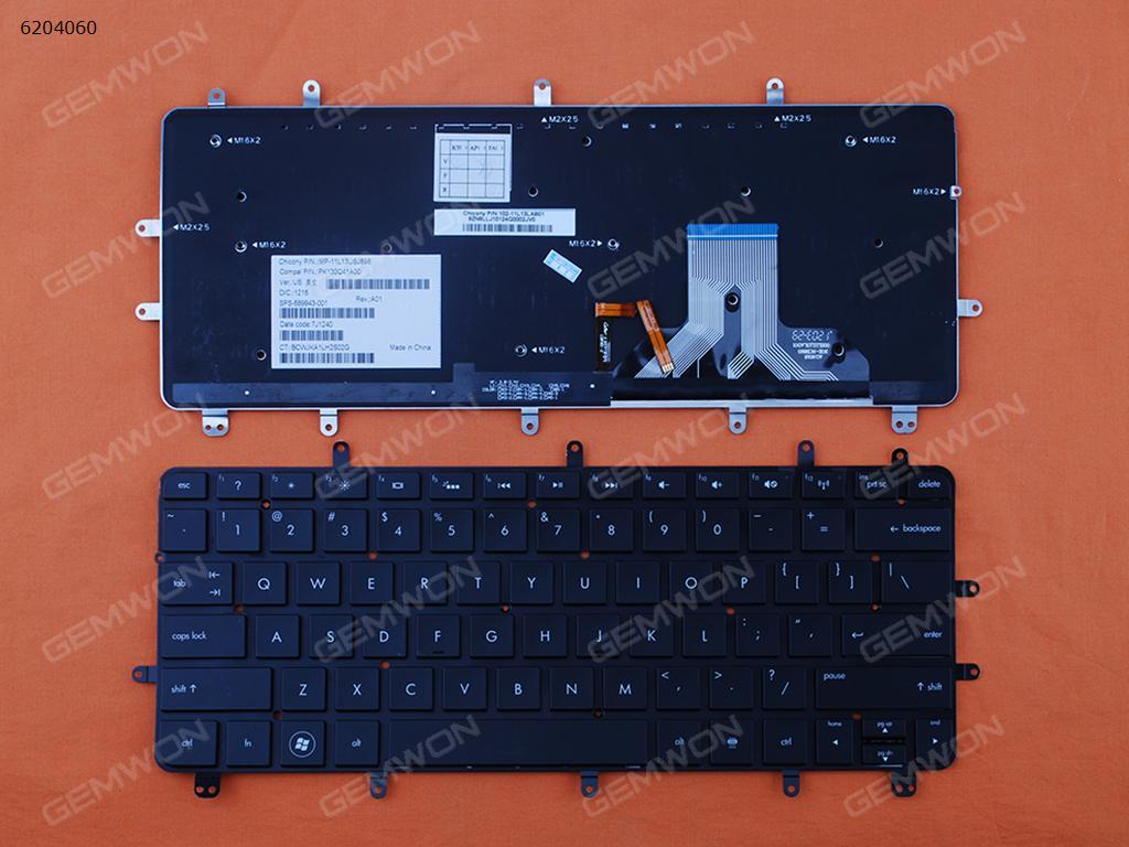 Picture of New Replacement Laptop Keyboard For HP ENVY Spectre XT Pro Ultrabook 13-2000 BLACK (Backlit) US Layout