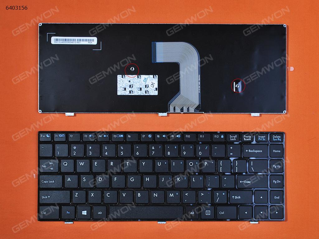 Picture of New Replacement Laptop Keyboard For Tsinghua tongfang Z40 Z40A Z40T Z40G GLOSSY FRAME BLACK US Layout