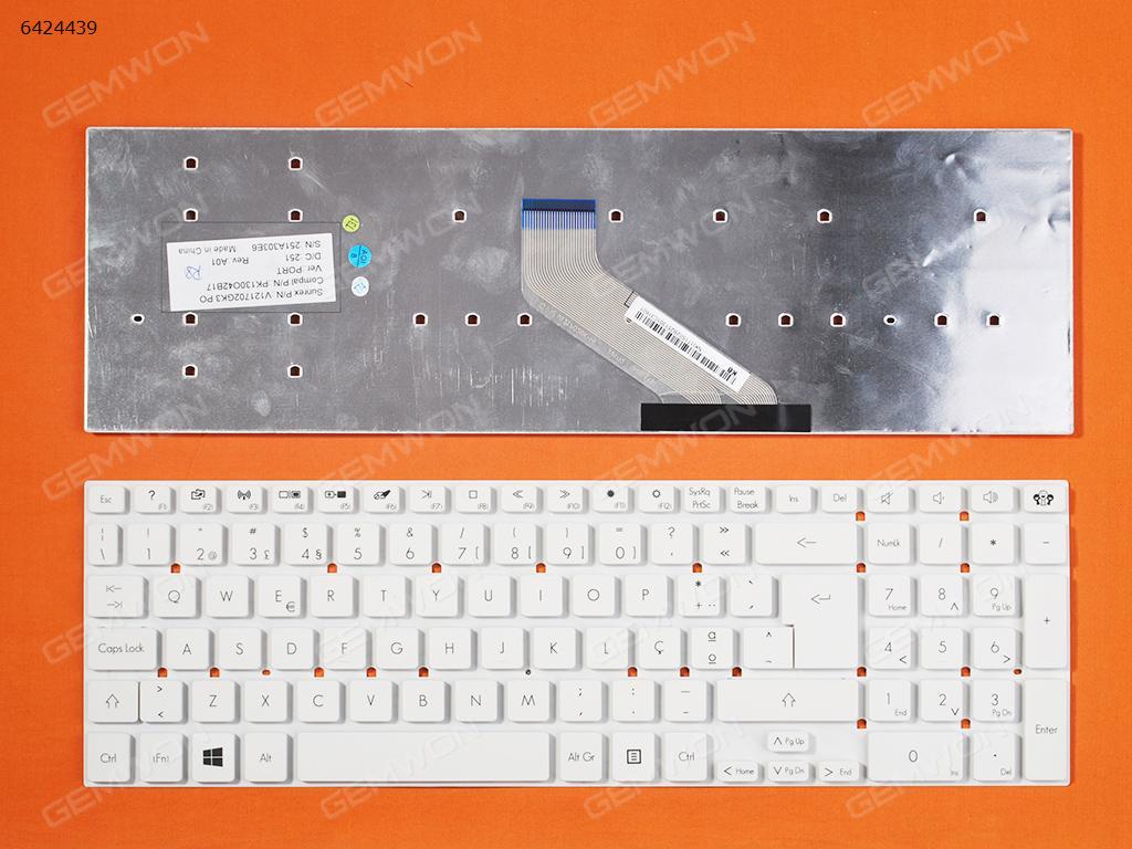 Picture of New Replacement Laptop Keyboard For GATEWAY NV55S WHITE(For Win8) PO Layout
