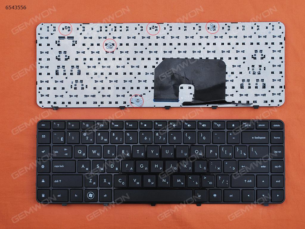 Picture of New Replacement Laptop Keyboard For HP Pavilion DV6-3000 GLOSSY FRAME BLACK RU Layout