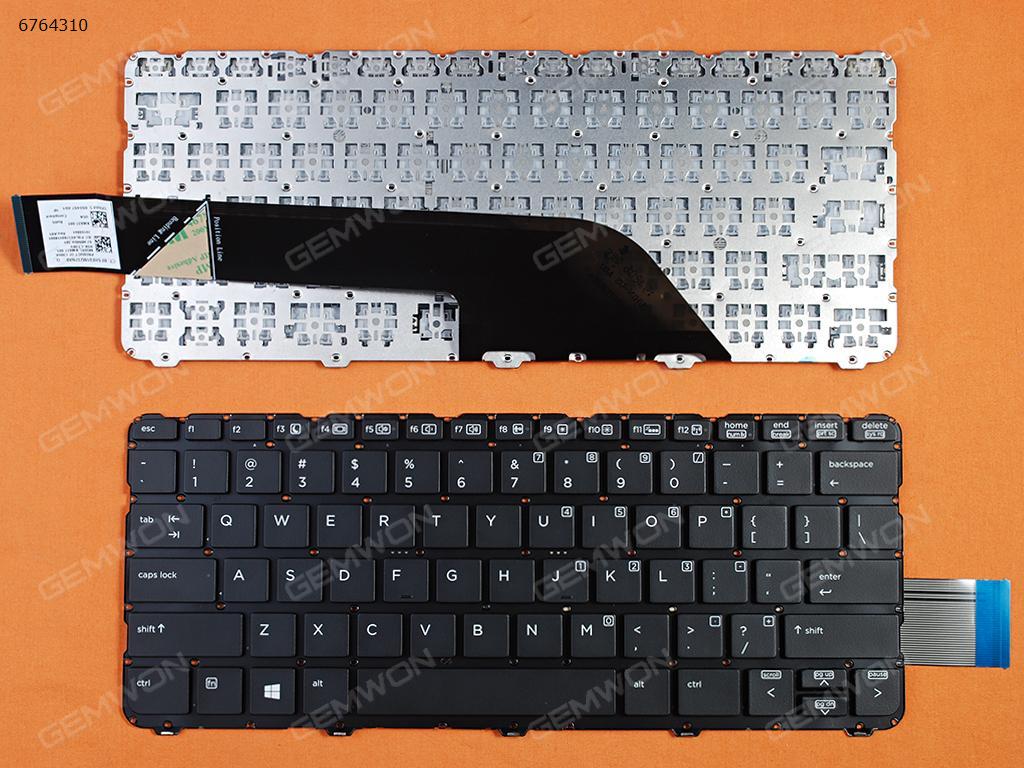 Picture of New Replacement Laptop Keyboard For HP Elitebook X2 1012 BLACK （Without FRAME）WIN8 US Layout