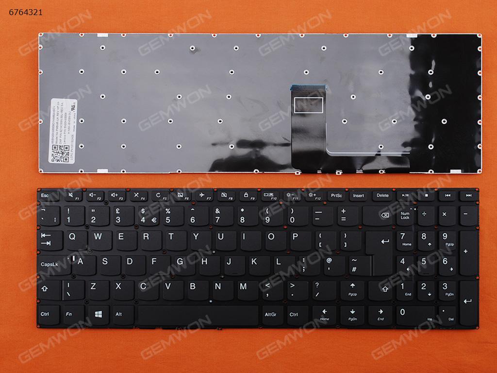 Picture of New Replacement Laptop Keyboard For LENOVO Ideapad 310-15 BLACK win8(Without FRAME) Uk Layout