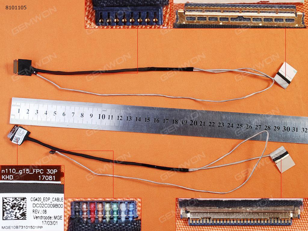 Picture of New LCD Display Screen Cable Replacement  For Lenovo IdeaPad 110-14IBR 110-14 30Pin,ORG