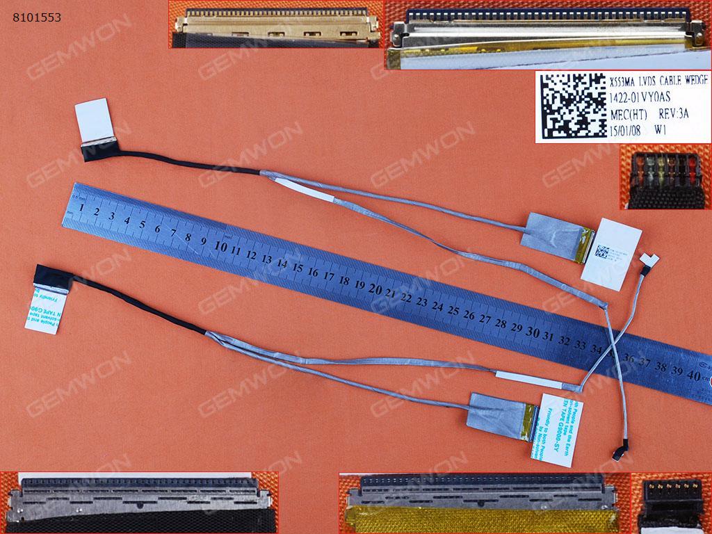 Picture of New LCD Display Screen Cable Replacement  For ASUS X553MA X553MA-DH91 X553M X553 15.6" Without Touch(40Pin，without mic,version 1)，ORG