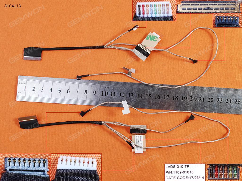 Picture of New LCD Display Screen Cable Replacement  For Lenovo IdeaPad Flex4-1130 80U3 Flex4 1130