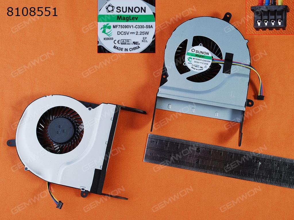 Picture of New Replacement CPU Cooling Fan For ASUS N551J N551JW N551JK N551JX G551 G551J G551JM G551JX  N551JQ G58 G58J G58JW(version 1,Original) MF75090V1-C330-S9A Layout