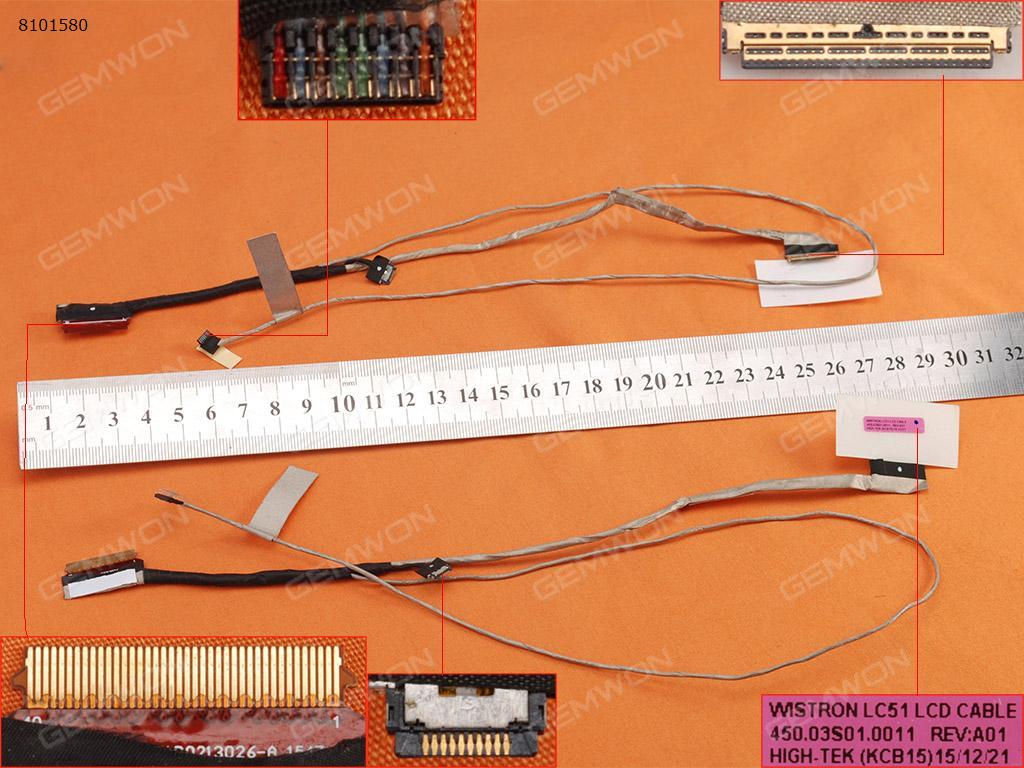 Picture of New LCD Display Screen Cable Replacement  For Lenovo Flex 3-1580 Flex3 1570 1580，ORG