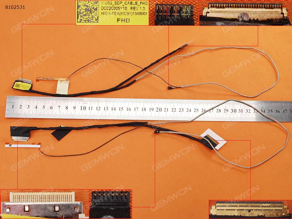 Picture of New LCD Display Screen Cable Replacement  For Lenovo S5-531 S531 S531U VIUS2  High