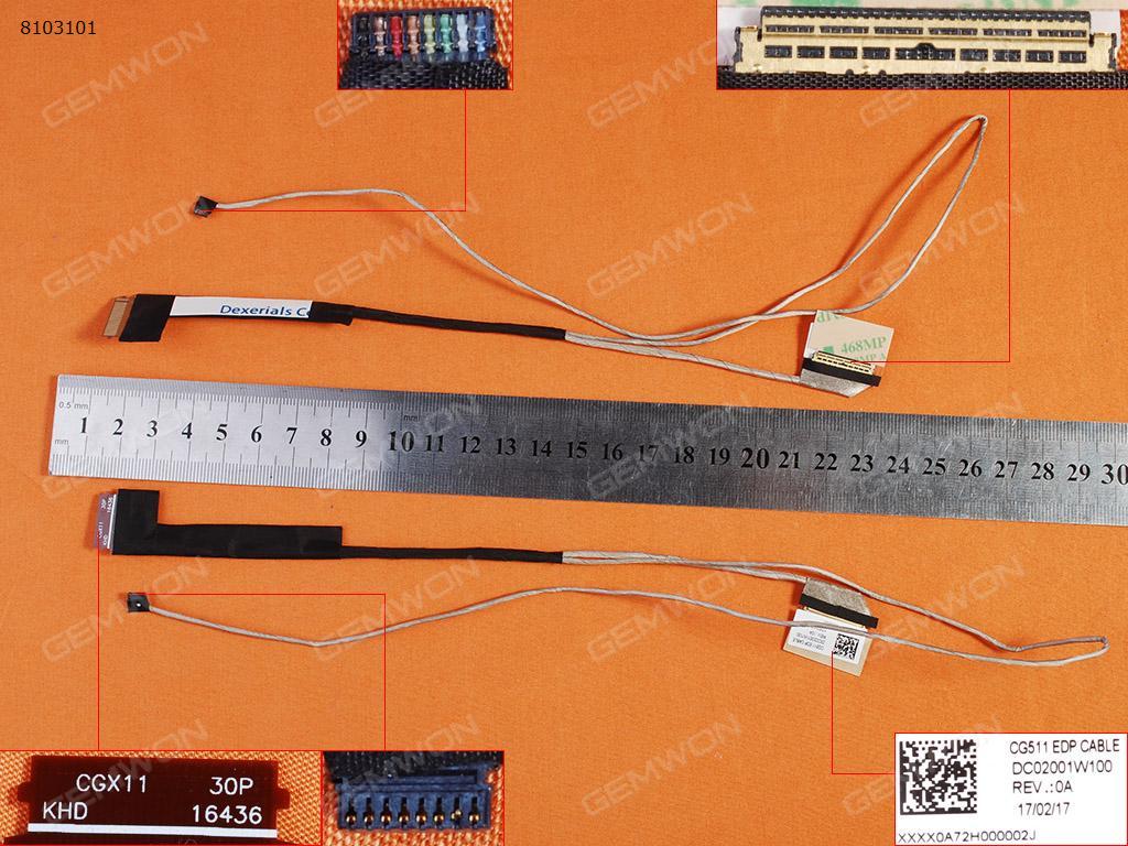 Picture of New LCD Display Screen Cable Replacement  For Lenovo IdeaPad 310-15IKB 310-15ABR 510-15IKB 510-15ISK 510-15ABR，ORG