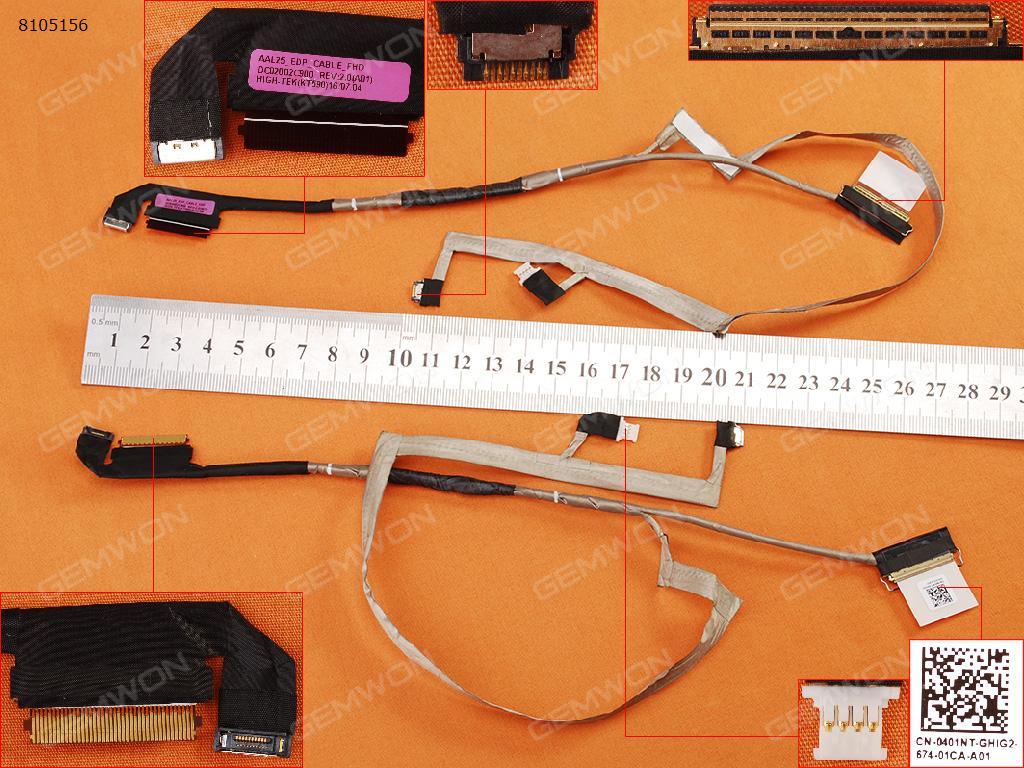 Picture of New LCD Display Screen Cable Replacement  For DELL 5000 5559 AAL25 With Touch 15.6"