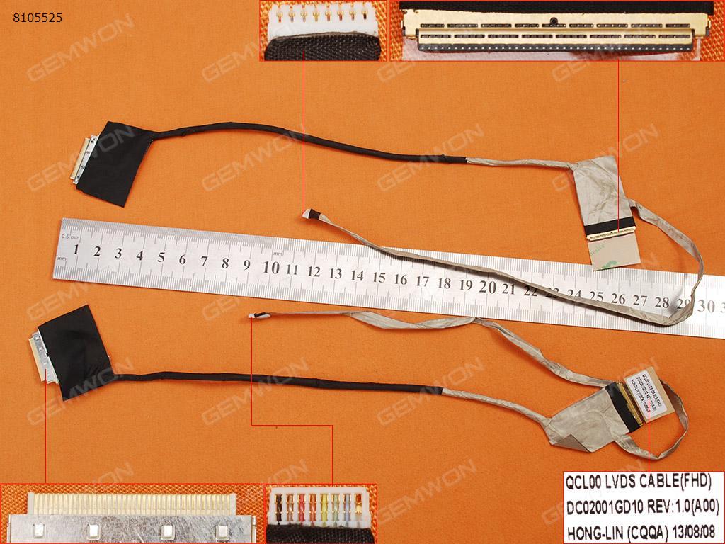 Picture of New LCD Display Screen Cable Replacement  For DELL Inspiron 15R-5520 15R-7520 5520 5525 7520(For FHD Screen)，OEM