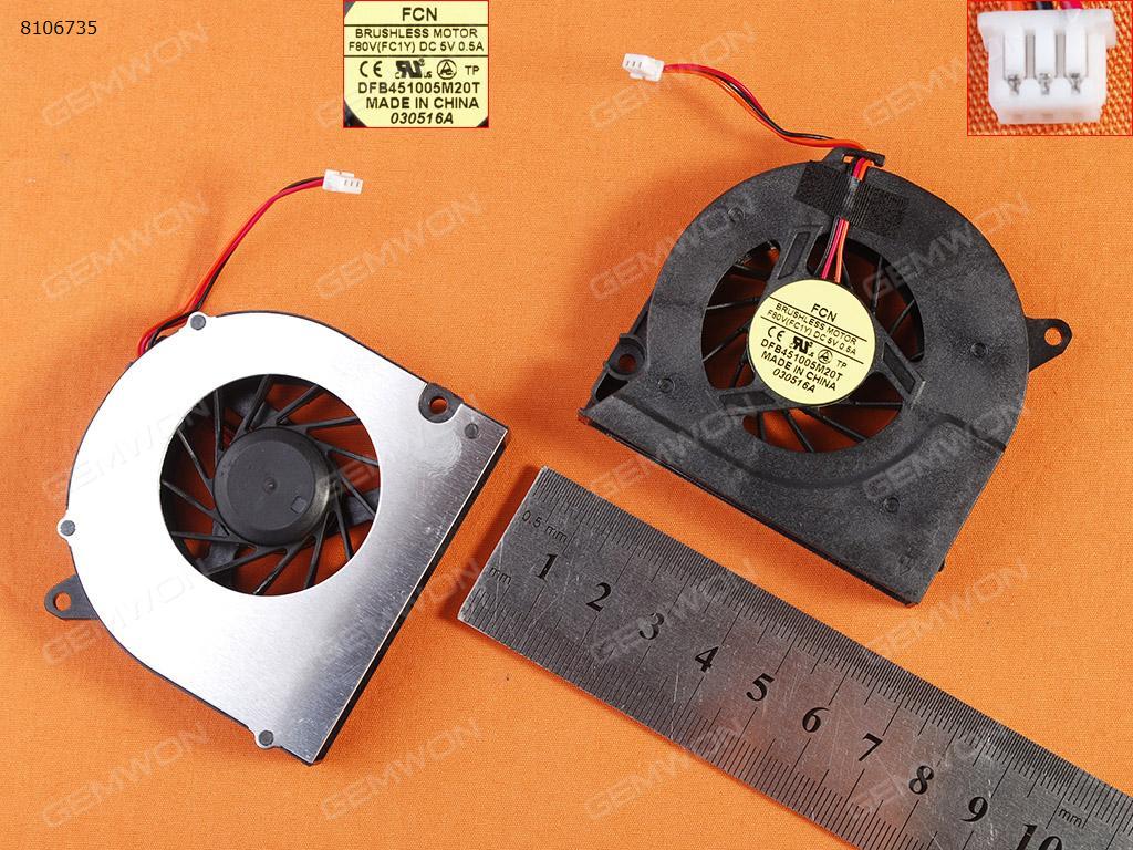 Picture of New Replacement CPU Cooling Fan For HP Compaq 6530S 6531S 6530B 6535S 6735s 6720/541(3 pin,Original) DFB451005M20T DFS531005MC0T Layout