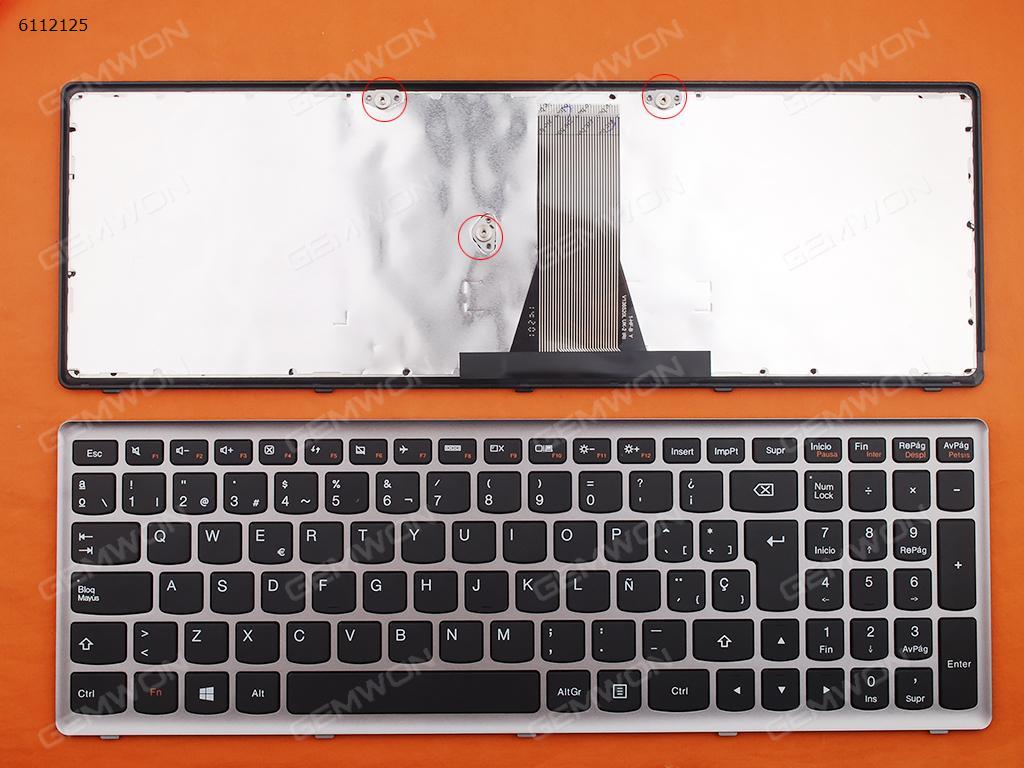 Picture of New Replacement Laptop Keyboard For LENOVO G505S SILVER FRAME BLACK  (For Win8) SP Layout