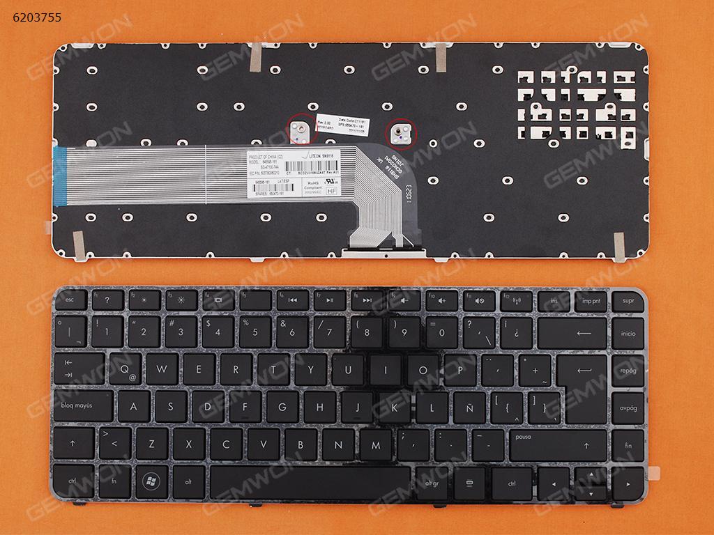 Picture of New Replacement Laptop Keyboard For HP Pavilion DM4-3000 DM4-3100 GLOSSY FRAME BLACK LA Layout