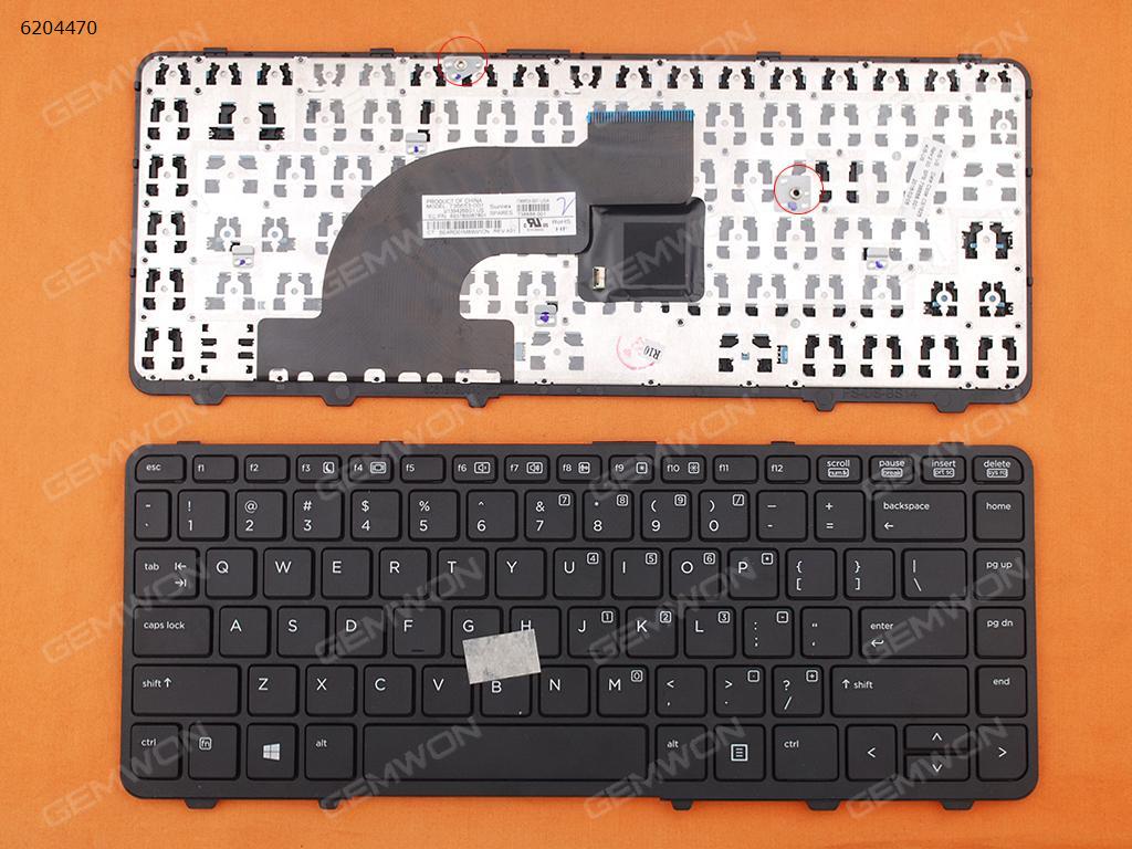 Picture of New Replacement Laptop Keyboard For HP PROBOOK 640 G1 645 G1 BLACK FRAME BLACK (With Point stick,WIN8) US Layout