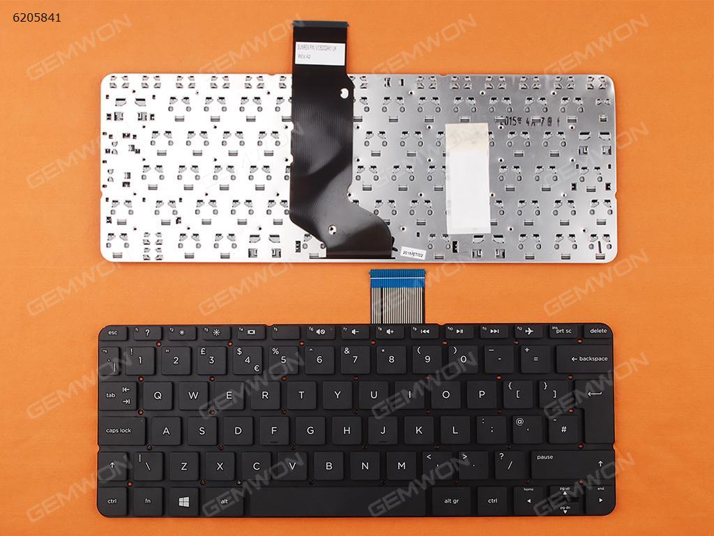 Picture of New Replacement Laptop Keyboard For HP Pavilion 11-N BLACK (Without FRAME,Win8) Uk Layout