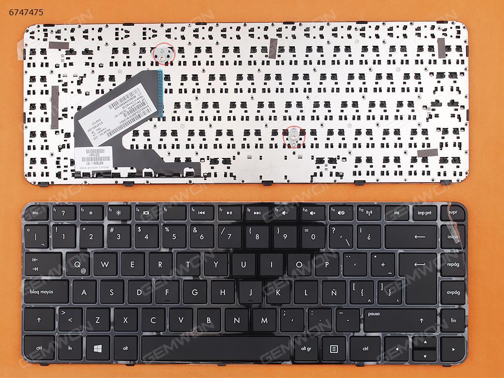 Picture of New Replacement Laptop Keyboard For HP Pavilion 14-B000 GLOSSY FRAME BLACK(Win8) LA Layout