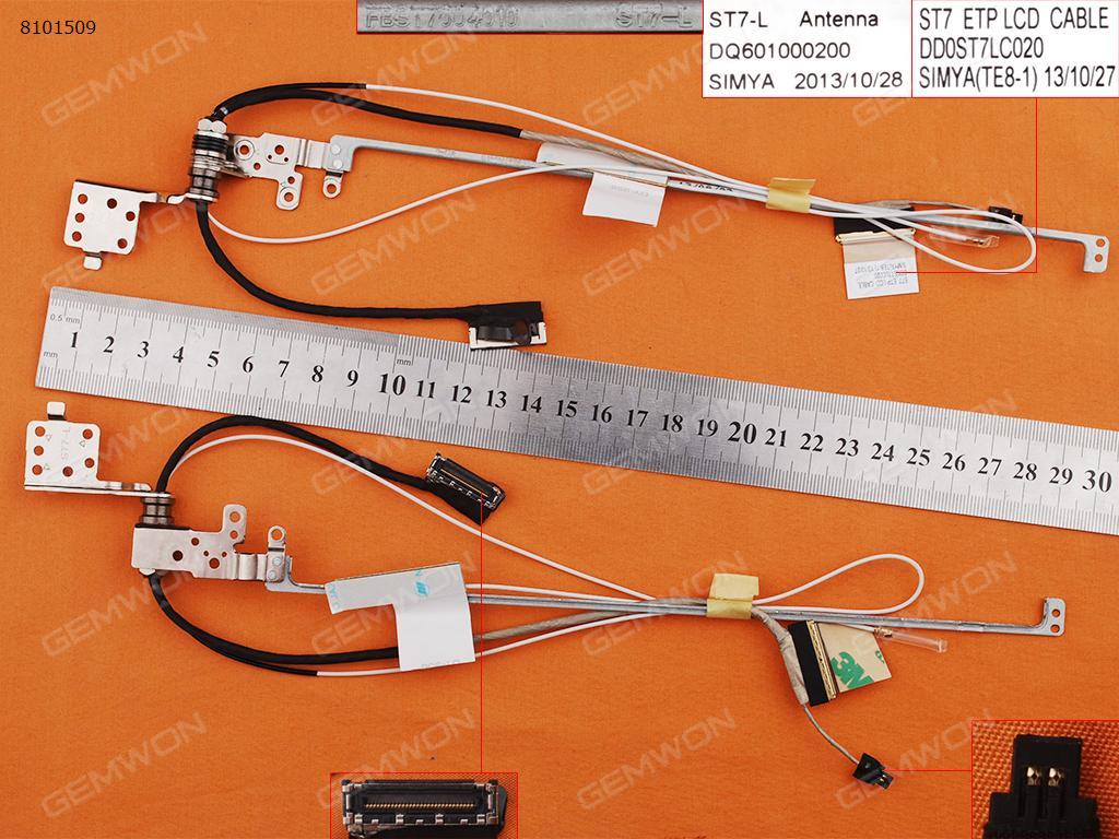 Picture of New LCD Display Screen Cable Replacement  For Lenovo IdeaPad Flex 15D Flex 15 14 With Left Hinge，ORG