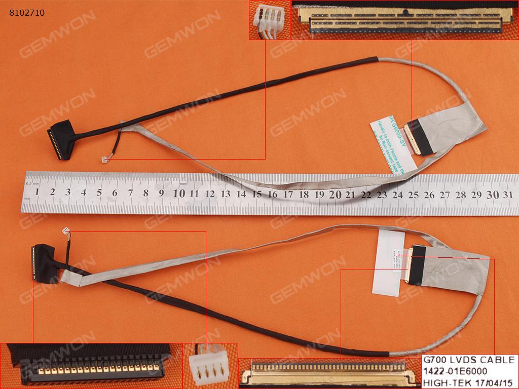 Picture of New LCD Display Screen Cable Replacement  For Lenovo G700 G710 G700A G710A,ORG