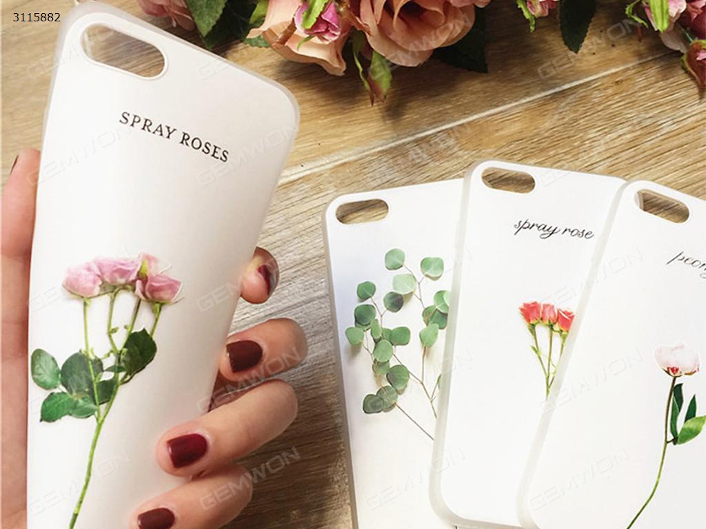Picture of iPhone 6 Embossed flower mobile phone shell, Pure color minimalist style, Four roses