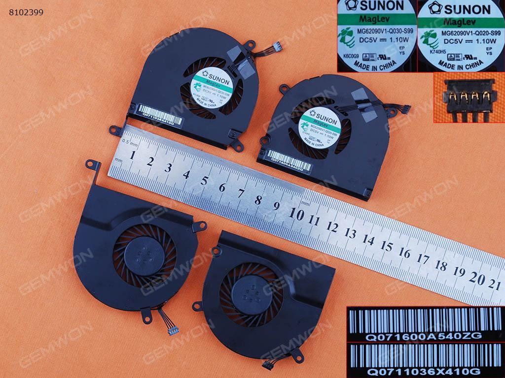 Picture of New Replacement CPU Cooling Fan For APPLE MacBook Pro A1286(Left+Right,Original) MG62090V1-Q030-S99  MG62090V1-Q020-S99 Layout