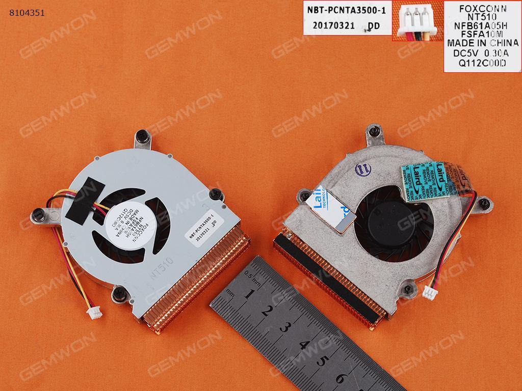 Picture of New Replacement CPU Cooling Fan For Foxconn NT330i NT510 NT-510 NT410 NT425 NT435 NT-A3700 3Pin(Heatsink) NFB61A05H Layout