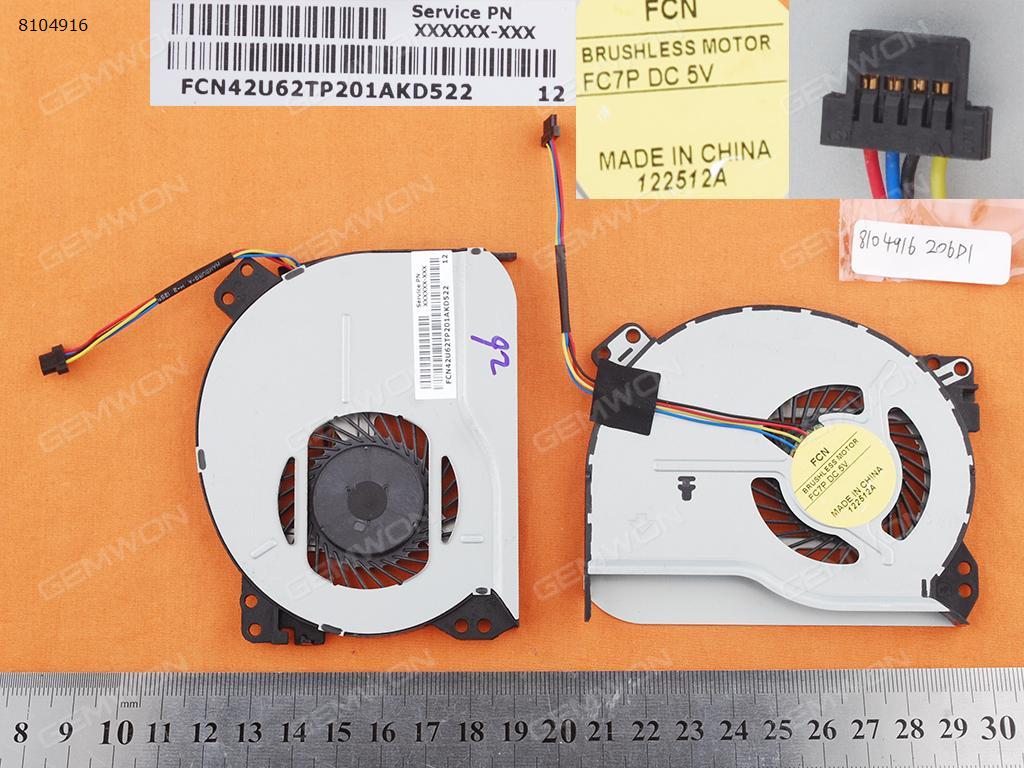 Picture of New Replacement CPU Cooling Fan For HP Pavilion Touchsmart 14-F(Original) 734916-001    AB09005HX060B00 Layout