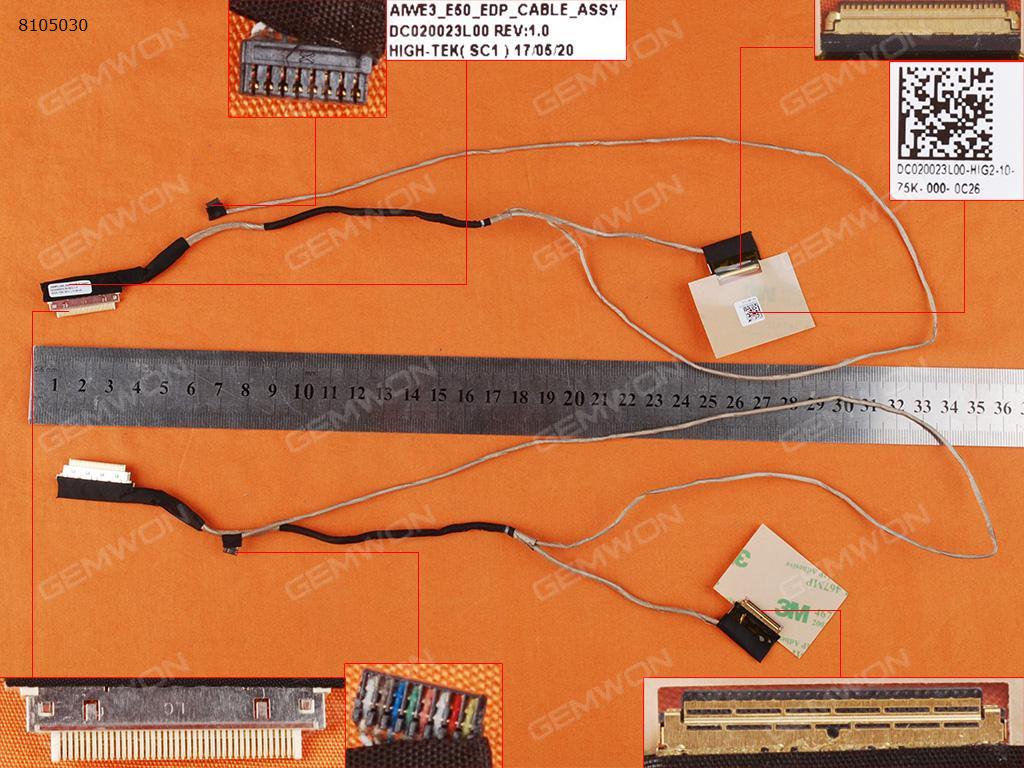 Picture of New LCD Display Screen Cable Replacement  For Lenovo E50-30 E50-45 E50-70 E50-80 30Pin，ORG