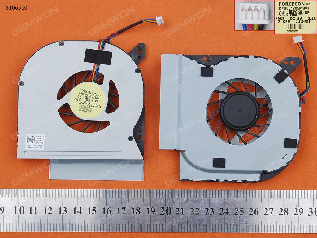 Picture of New Replacement CPU Cooling Fan For DELL Latitude E6510(Original) DC280007RFL DFS601705MB0T F962 TCF42 Layout