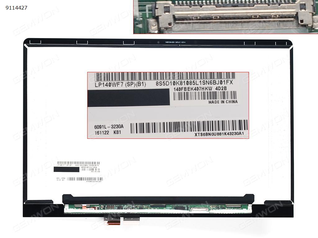 Picture of Touch + LCD Screen For YOGA 710-14 1920*1080 BLACK