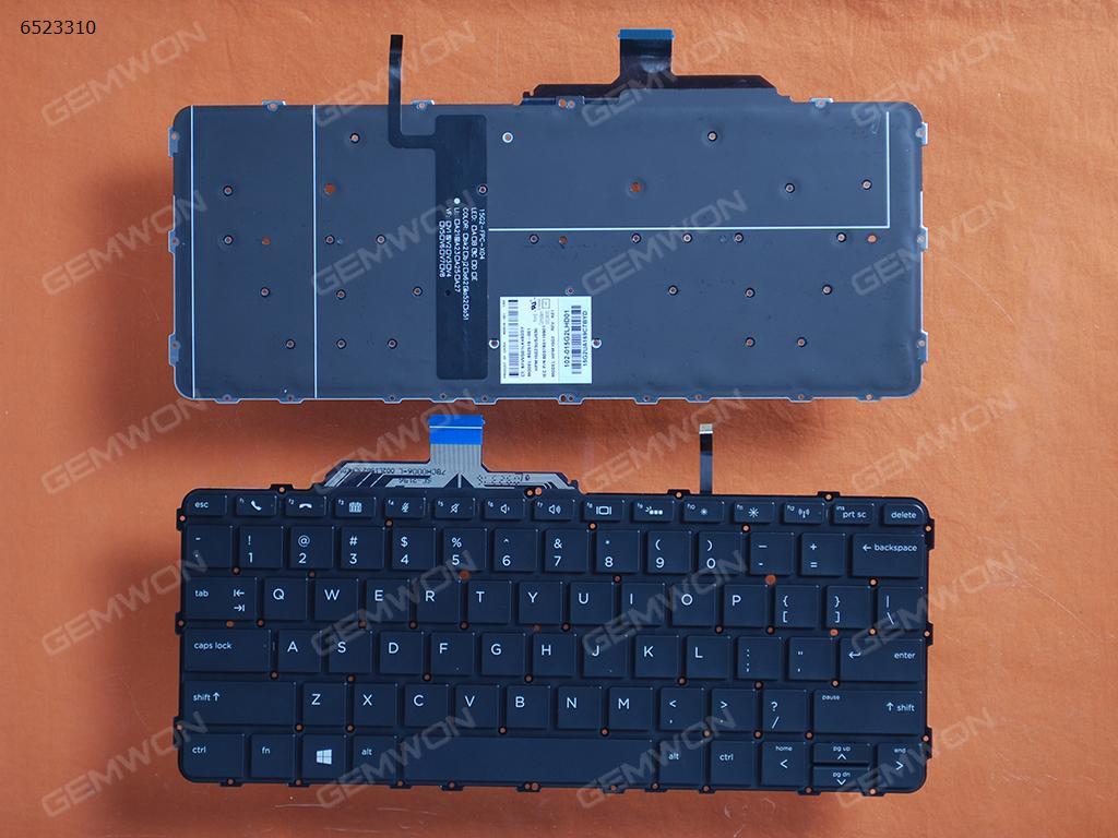 Picture of New Replacement Laptop Keyboard For HP EliteBook Folio G1 BLACK (without FRAME,Backlit,WIN8) US Layout