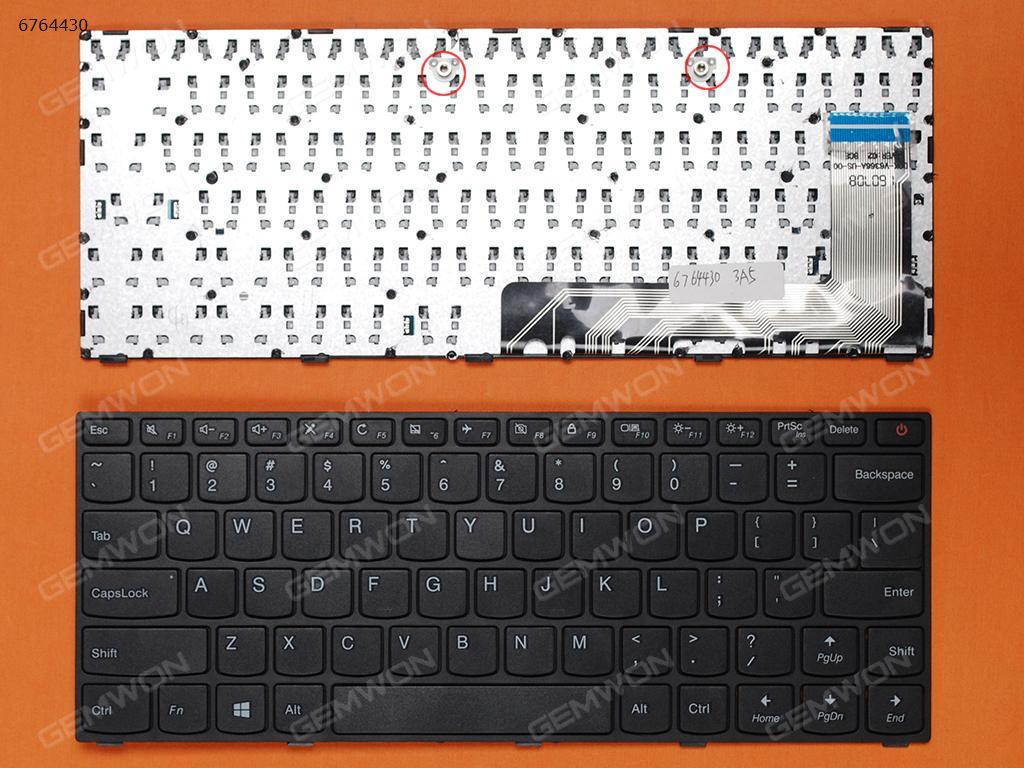 Picture of New Replacement Laptop Keyboard For LENOVO IdeaPad 110-14ISK BLACK FRAME BLACK (For Win8) US Layout