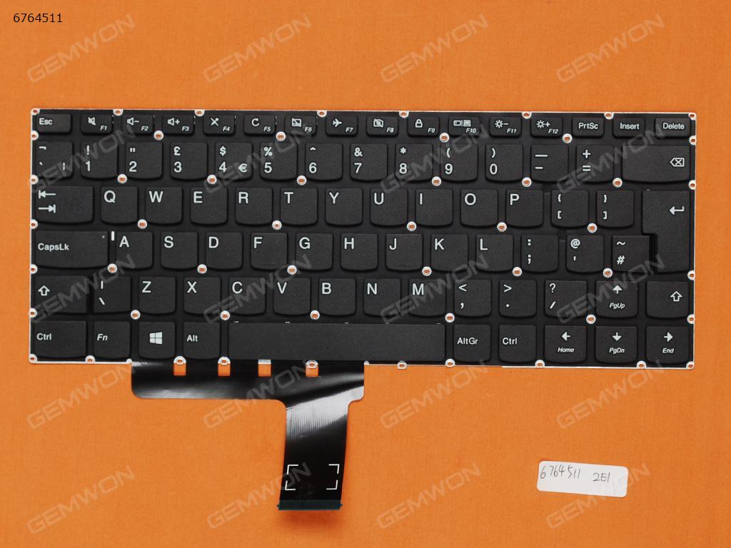 Picture of New Replacement Laptop Keyboard For LENOVO Ideapad 310-14 BLACK win8(Without FRAME) Uk Layout