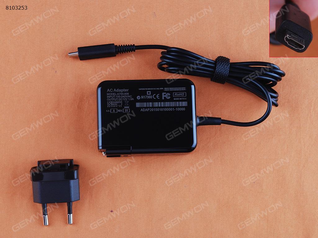 Picture of Acer 12V 1.5A Micro USB 18W For A510 A511 A700 A701 (Wall Charger Portable Power Adapter）Plug：EU
