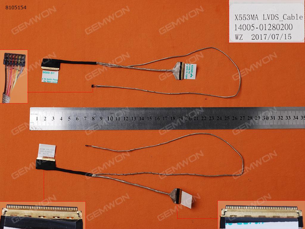 Picture of New LCD Display Screen Cable Replacement  For ASUS X553MA X553M X553 D553MA X503M X503MA R515MA(40Pin，without mic,version 2)，OEM